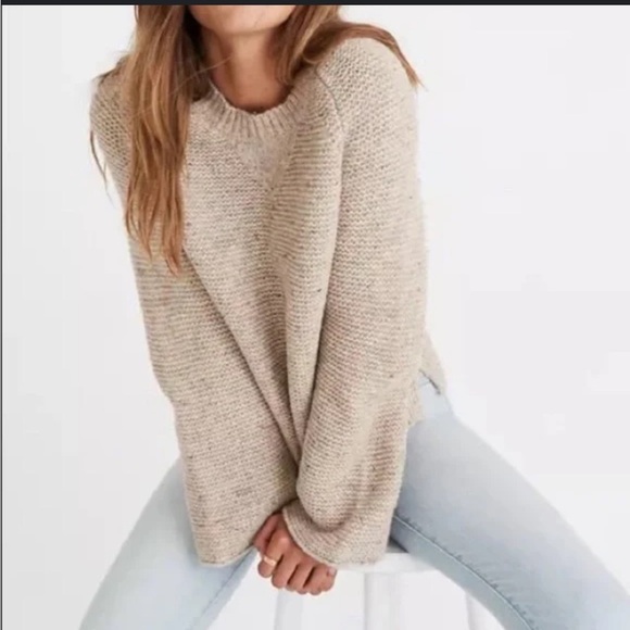 Madewell Color Flecked Pullover Sweater Bell Sleeves size XS - Picture 1 of 7